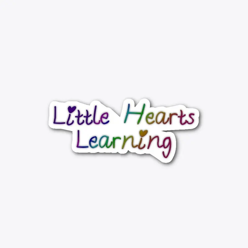 Little Hearts Learning Rainbow Text