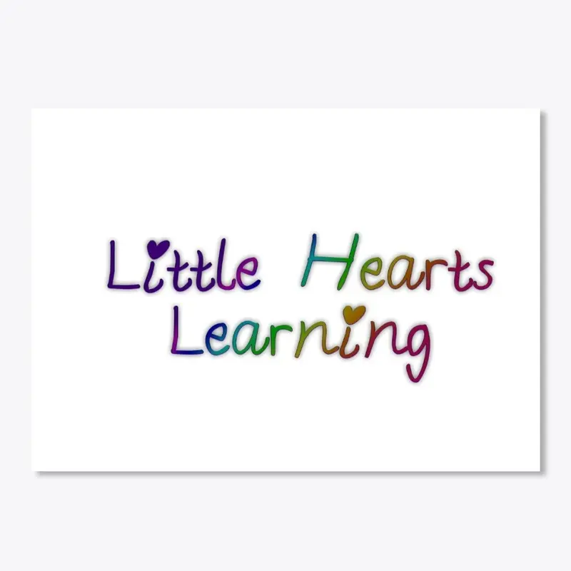 Little Hearts Learning Rainbow Text